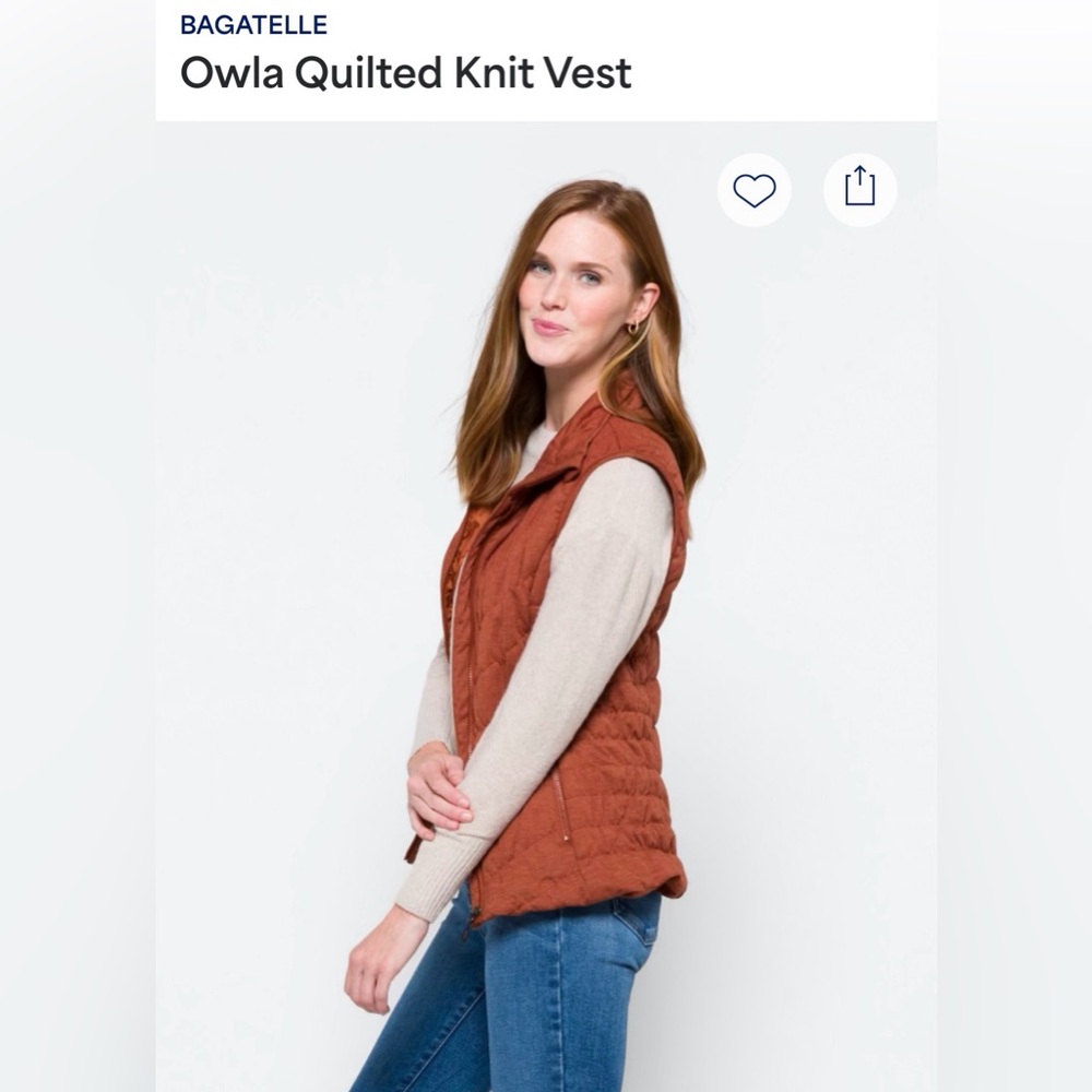 Bagatelle Quilted Vest 🧡